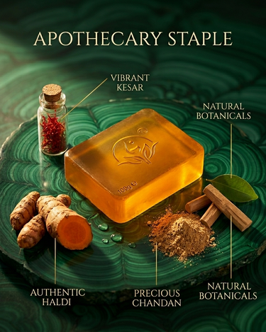 Haldi Chandan & Kesar Handmade Glycerin Soap 100g