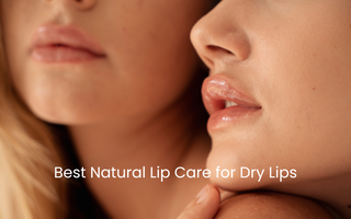 Two healthy, moisturized lips side by side representing the best natural lip care remedies to soothe, heal, and hydrate dry or chapped lips.