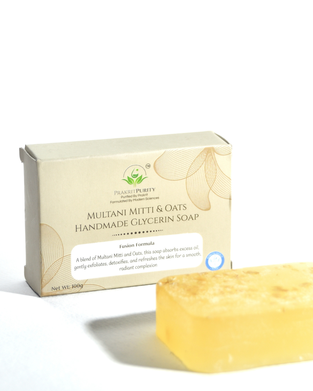 Multani Mitti and Oats handmade glycerin soap