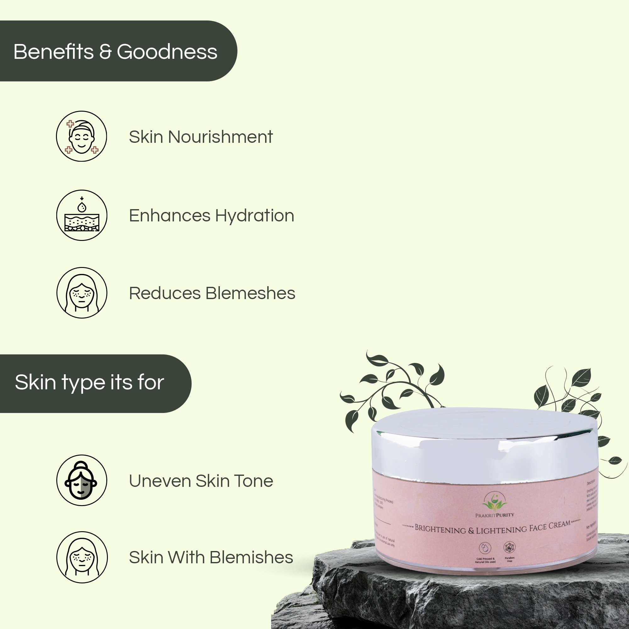 Brightening & Lightening Face Cream 50g